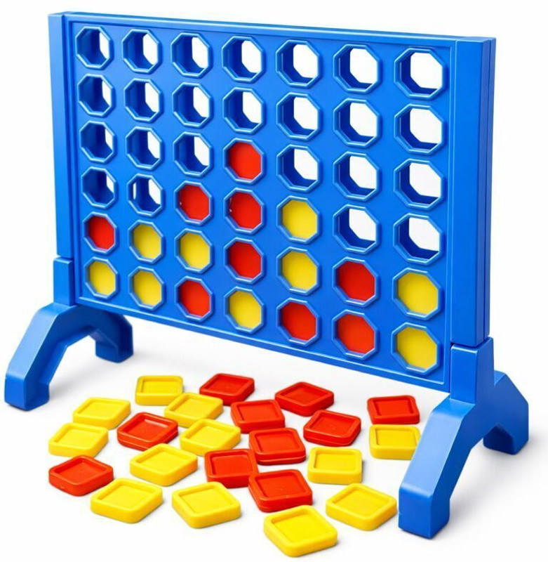 HELLO BEE Plot 4 Connect Four Board Game for Kids & Family | Travel Strategy Gift Toy Educational Board Games