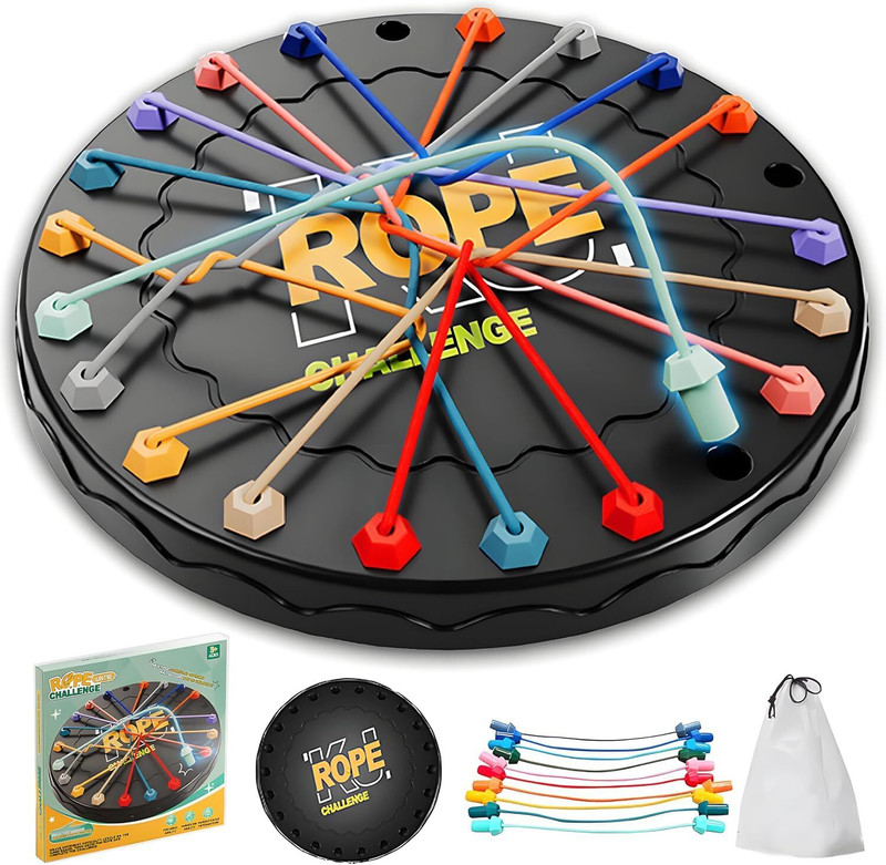 Vervita Rope Logic Puzzle Game | Brain Teaser Untangling Challenge for Kids & Adults Educational Board Games