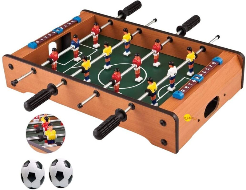Kidoyz Mini Foosball Table – 2-Player Indoor Tabletop Soccer Game for Kids & Adults Foosball Board Game