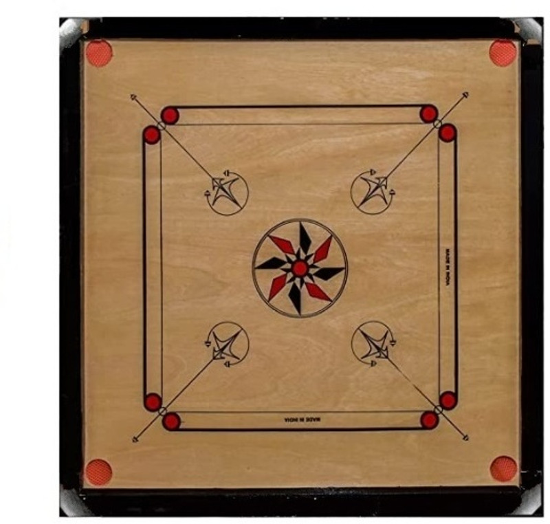 Veena RetailNet 36 Inches Wooden Carrom With Striker, Wooden Coins and Powder 5 cm Carrom Board(Brown)