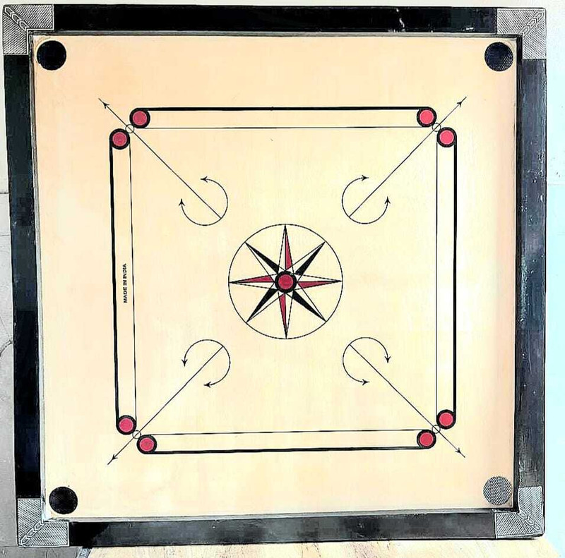 SHAAD TOP FULL FT (32 INCH) 80 cm Carrom Board(Black)