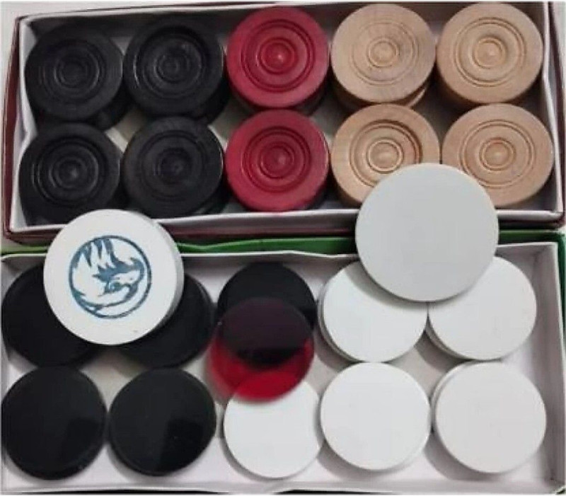 GOLS Wood Carrom Board Small Size 20X20Inch with 1set coins,striker & powder 10 cm Carrom Board(Multicolor)