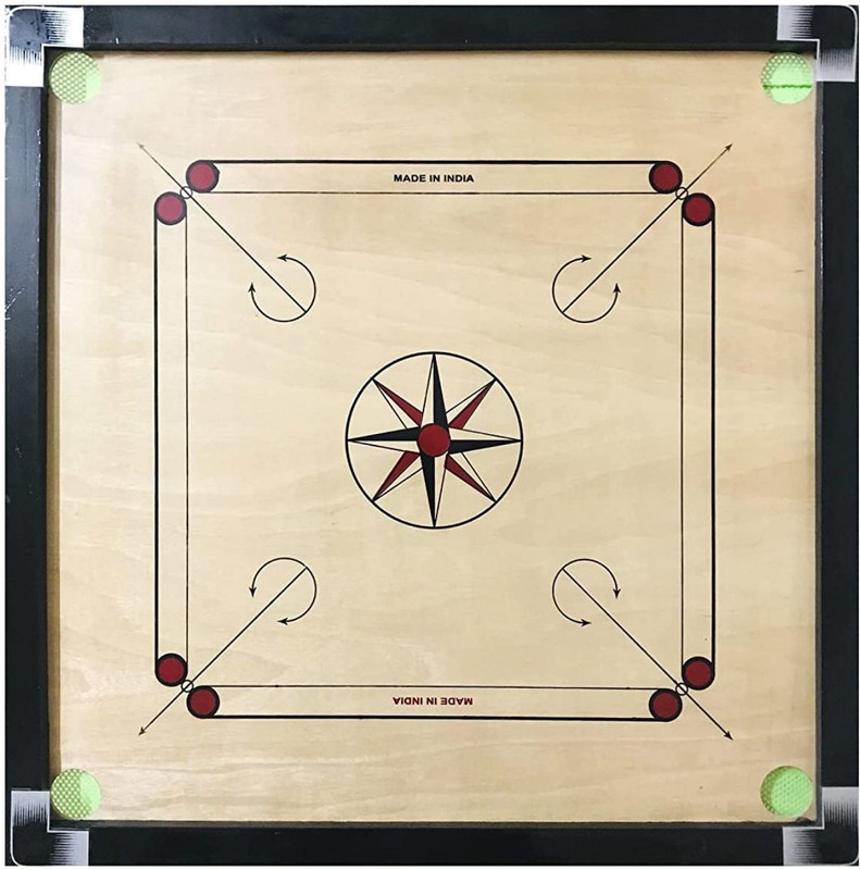 Ambertraders ASSB_3 48 cm Carrom Board(Beige)