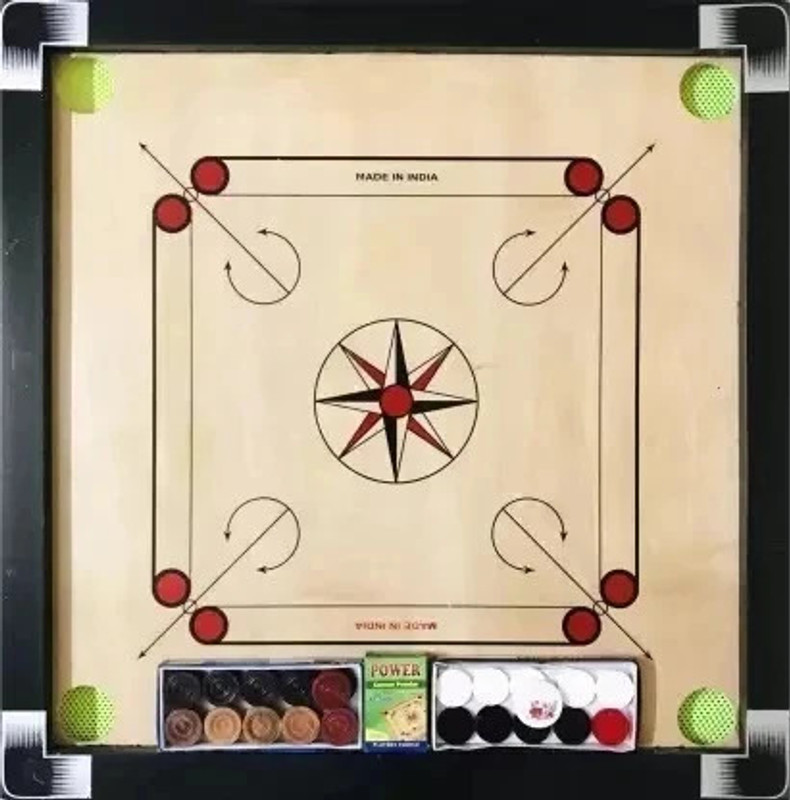 HOC Wooden Carrom Board 26 inch B 66 cm Carrom Board(Beige)