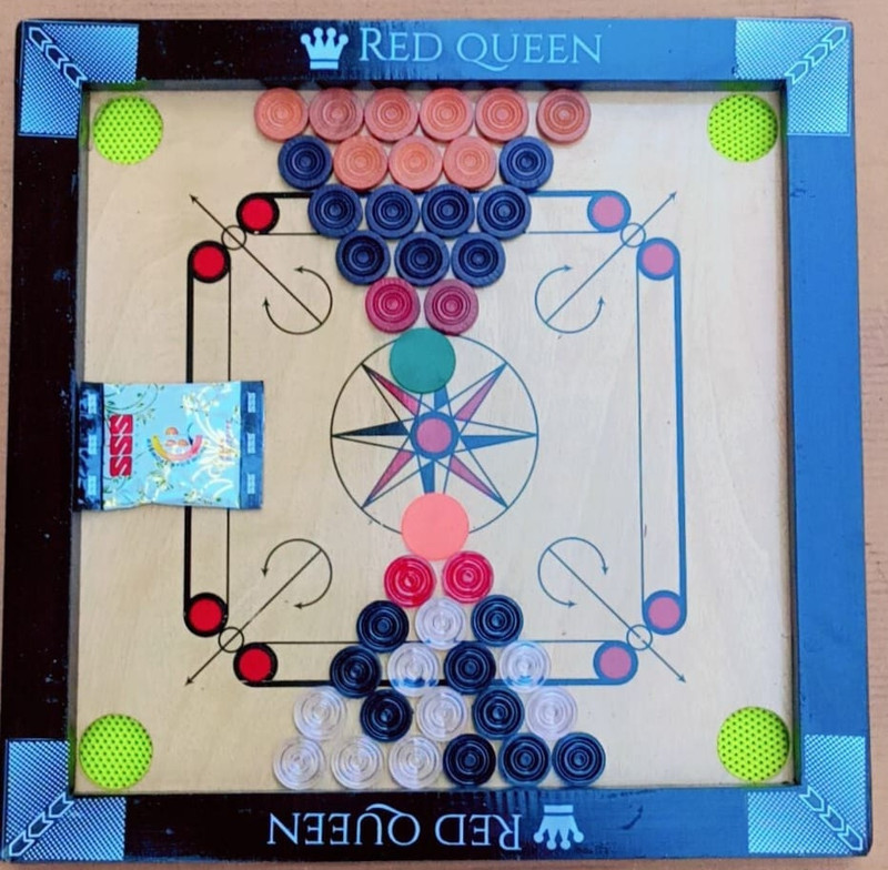 HOC Special medium glossy finish 4 cm Carrom Board(Multicolor)