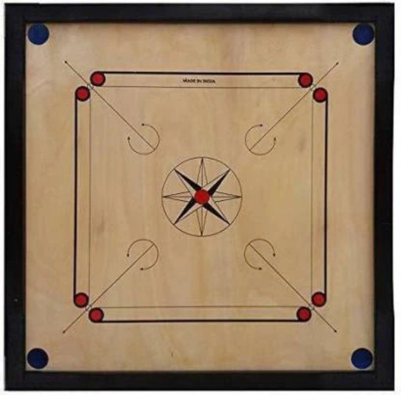 Chester Carom board with Coins & Striker (Design May be vary) 26 inch (Multicolor) 45 cm Carrom Board(Multicolor)