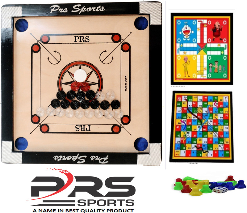 PRSSPORTS 20 INCH CARROM BOARD 2.5 cm Carrom Board(Multicolor)