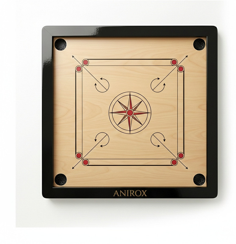 Anirox Small carrom 01 40 cm Carrom Board(Beige)