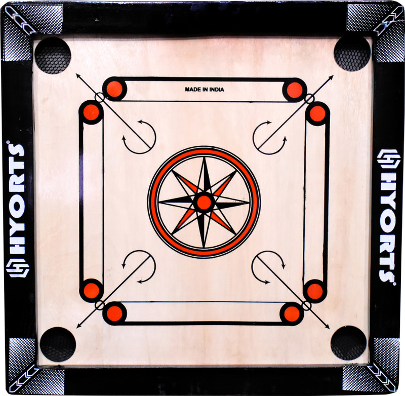 HYORTS Carrom Board Wooden Carrom board for kids 20inch A 50.8 cm Carrom Board(Beige)