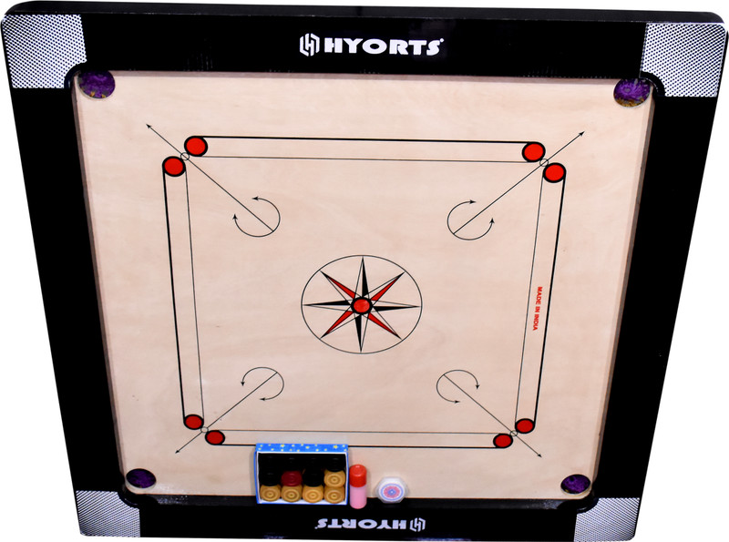 HYORTS Carrom Board Wooden Carrom board 36inch 3inch Border Full Size L 91.44 cm Carrom Board(Beige)