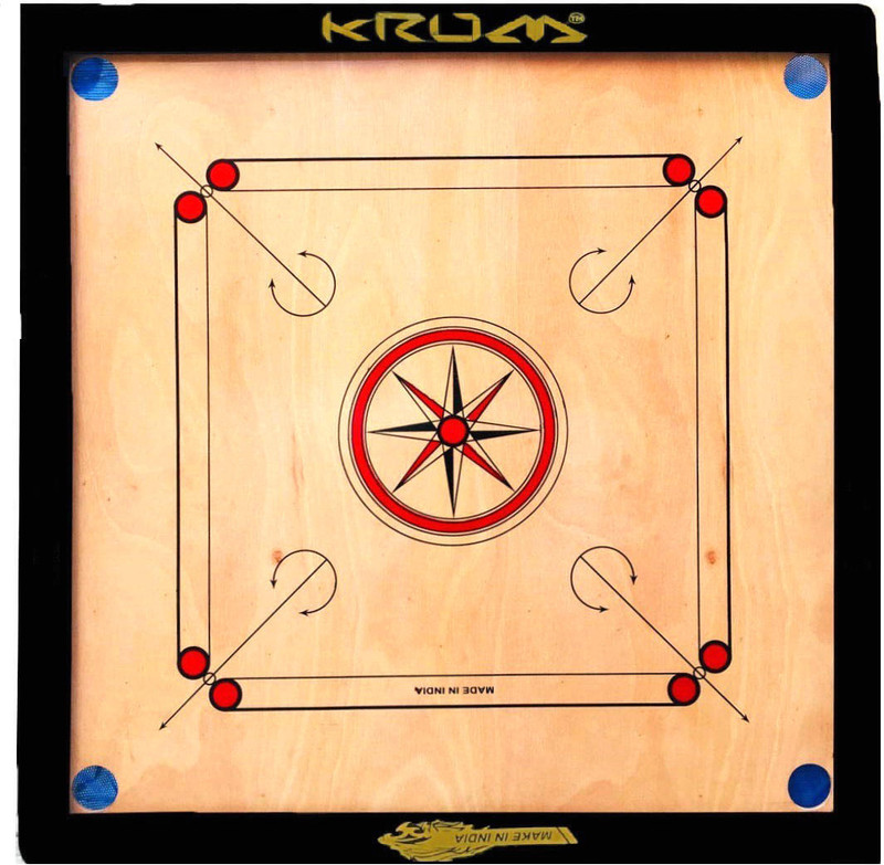 CF SPORTS 32inch Carrom Board for Serious Professional Practice wi_Carrom-CD-1142 80 cm Carrom Board(Beige)