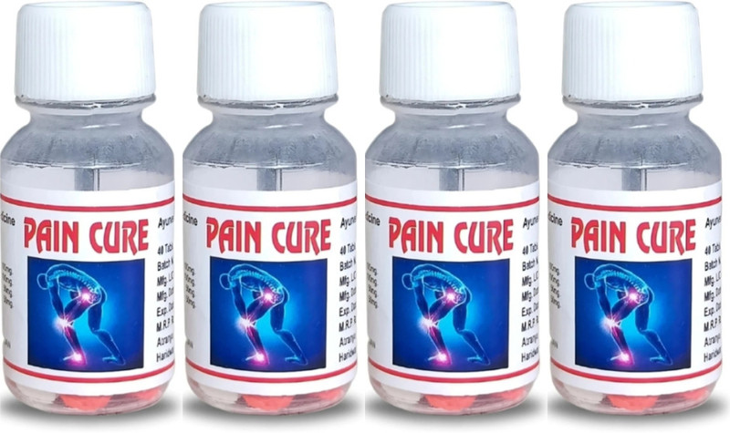 ayuvera Pain Cure Tablets | Arthritis | Joint | Muscle | Neck Pain Relief Tablets(4 x 40 Units)