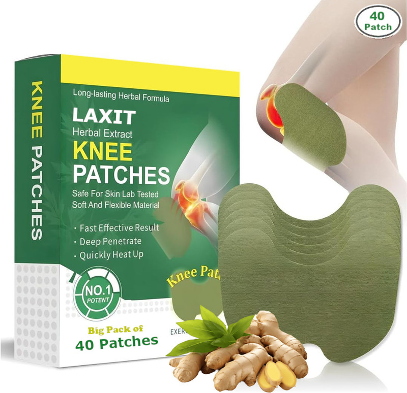 Laxit Instant Pain Relief Herbal Patches Ayurvedic Patch Sticker Knee Joint Body Pain Plaster & Patch(40 x 1 Patches)