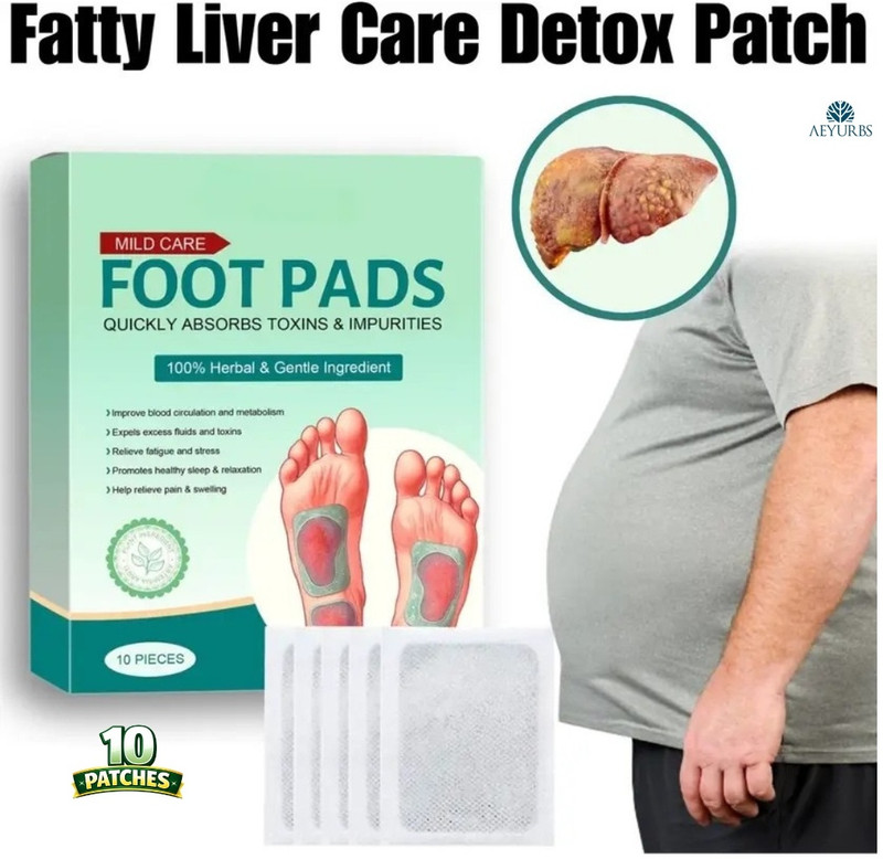 AEYURBS Liver Detox Patches Fatty Liver Detox Pure Detox Liver Health Boost Plaster & Patch(10 x 1 Patches)