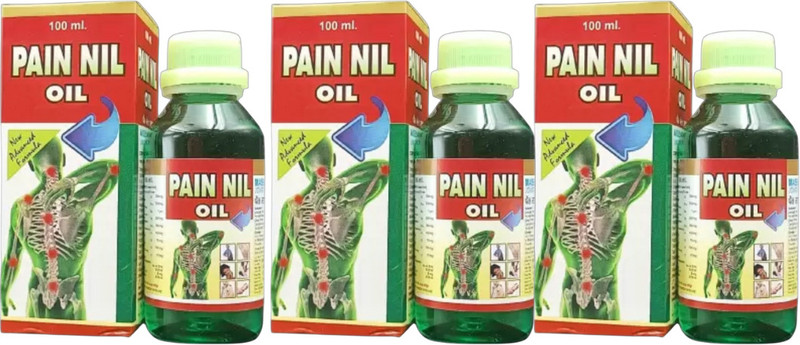 PAIN NIL Oil For For Low Back Pain, Shoulder Pain, Joint Pain, Osteo Arthritis PACK OF 3 Liquid(3 x 100 ml)