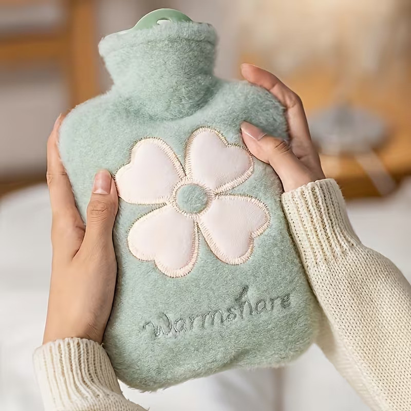 KMOTID Hot Water Bag for Pain Relief,Period Cramps,Back & Muscle Aches Hot&Cold Therapy Plaster & Patch(1000 ml)