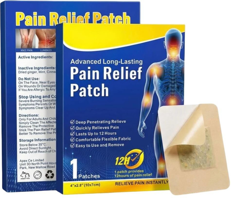 AVENIC Pain Relief Patch for Back Pain – Long-Lasting Deep Penetration Relief Plaster & Patch(100 g)