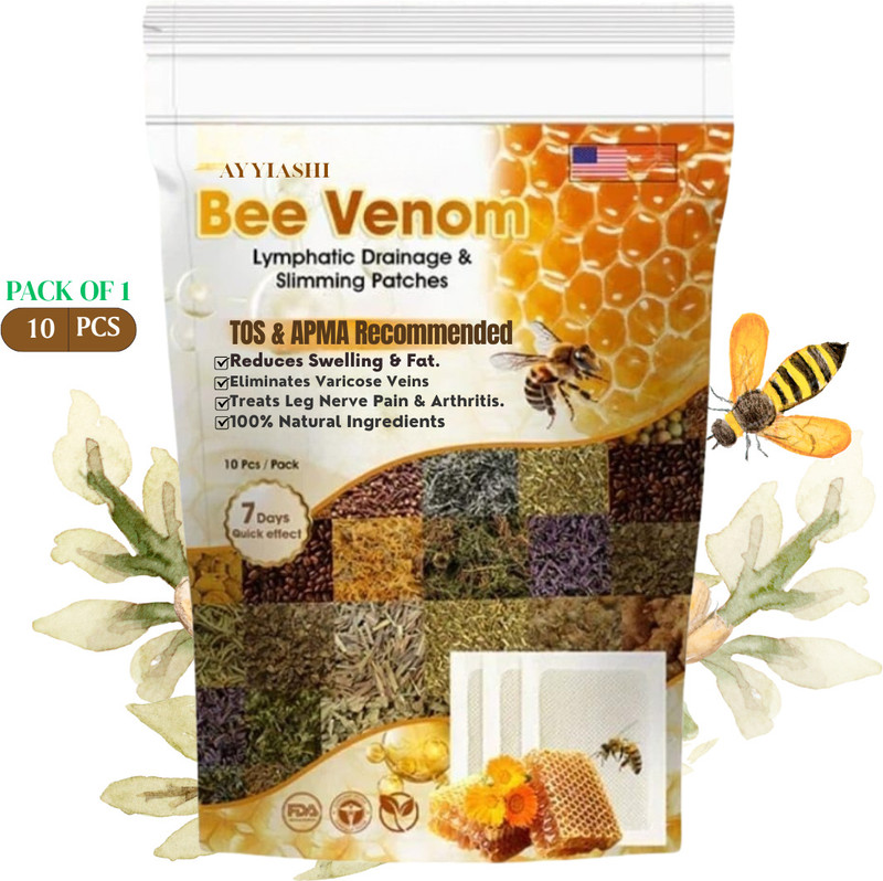 AYYIASHI Beevenom Foot Patch For Men Herbal Ingredients Soothing For Daily Use Plaster & Patch(100 g)