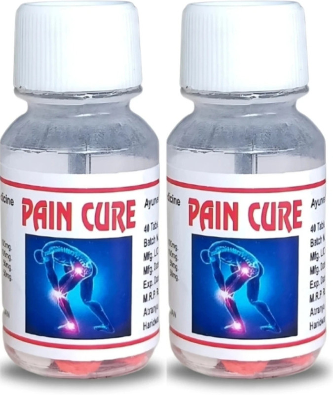 ayuvera Pain Cure Tablets | Arthritis | Joint | Muscle | Neck Pain Relief Tablets(2 x 40 Units)