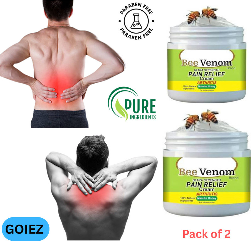 GOIEZ Bee Venom Cream For Soothing Swollen And Sore Areas (pack Of 2) Cream(2 x 100 g)