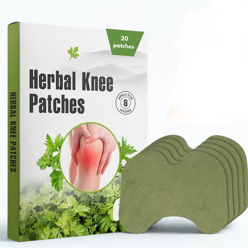 wynx Natural Herbal Knee Patches – For Knee Joints & Ankle | Pack of 20 Plaster & Patch(20 Patches)