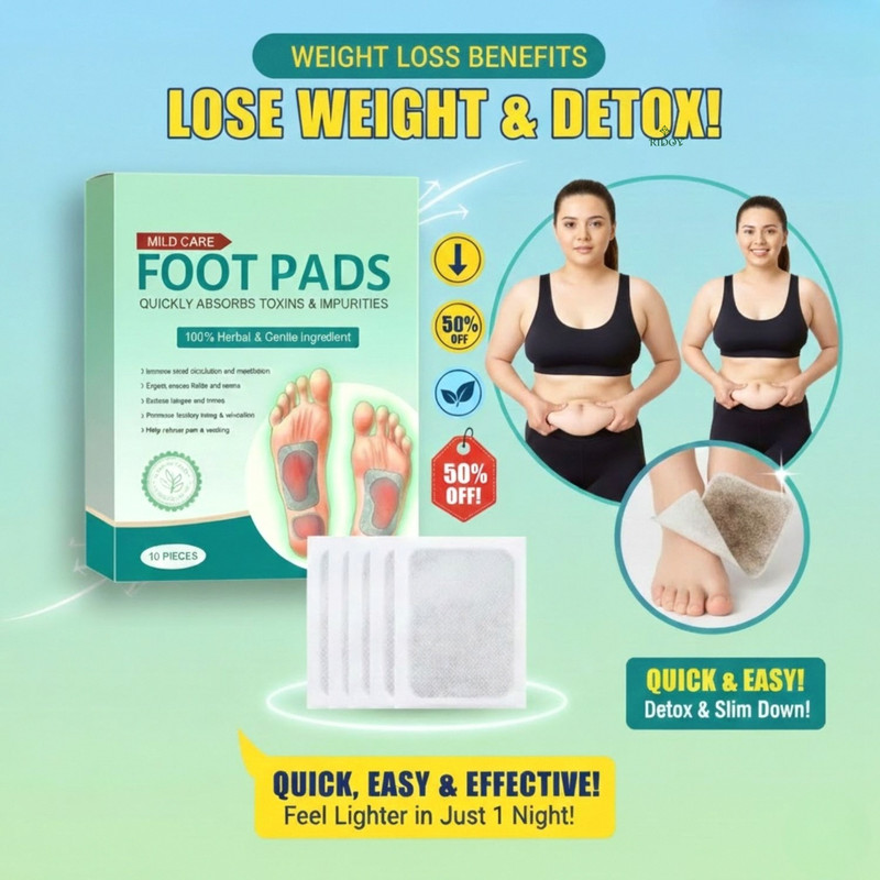 Ridoy Foot Pads Weight Loss | Foot Pads | Trending - Foot Comfort Support For Body Bal Plaster & Patch(10 Patches)