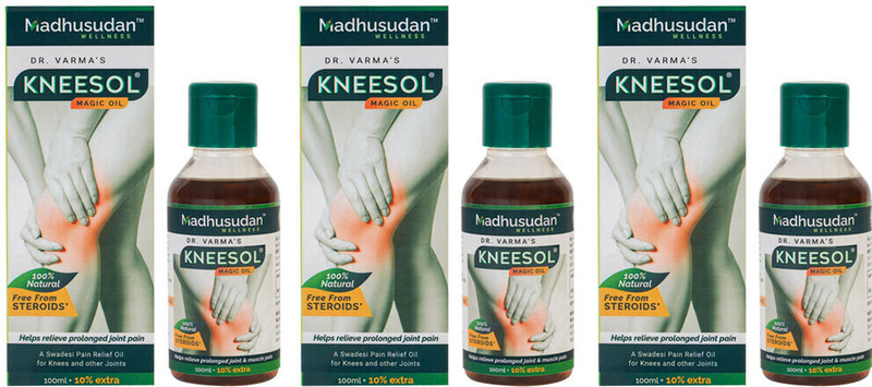 Kneesol Joint Pain Relief Magic Oil Liquid(3 x 110 ml)