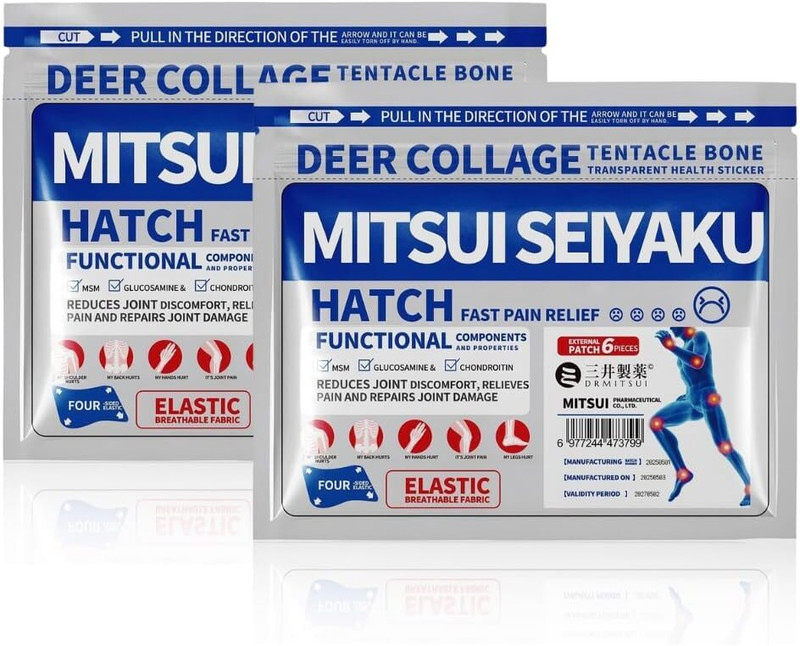 reaxi Mitsui Seiyaku Pain Relief Patch Herbal Joint & Muscle Care Sticker Plaster & Patch(2 x 100 g)