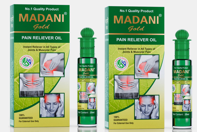 Madani Gold Pain Reliever Oil Roll on 100% guaranteed Liquid(100 ml)