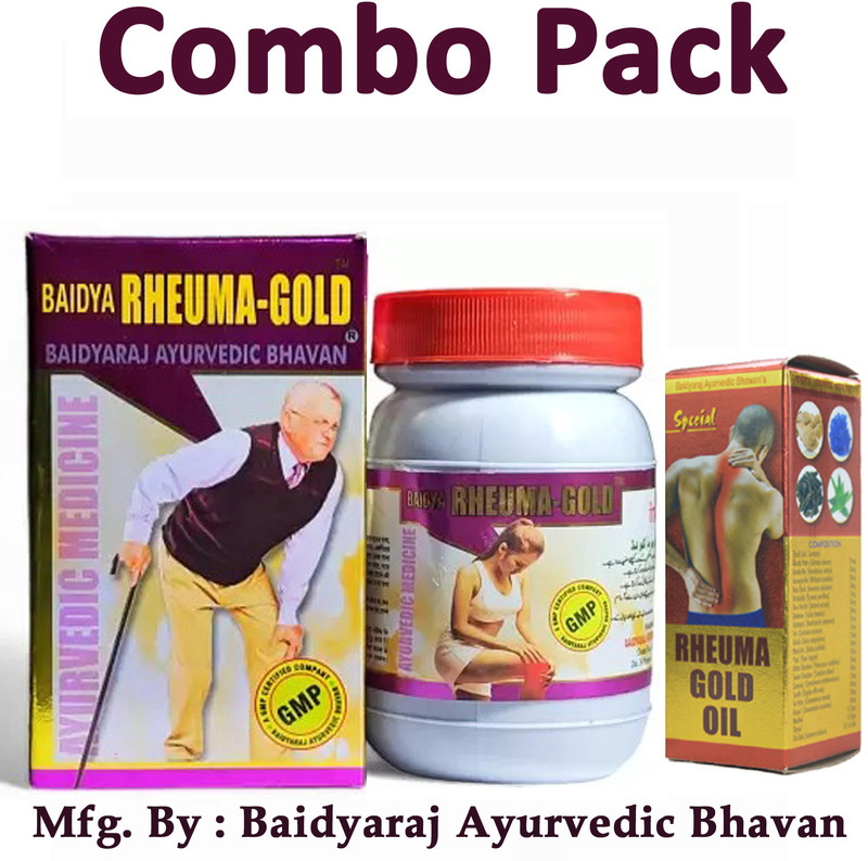 BAIDYARHEUMA GOLD Ayurvedic Majoon(Ediable Paste) & Oil For Knee Pain, Waist pain, 200gm(Pack of 2, 200 g, 60 ml)