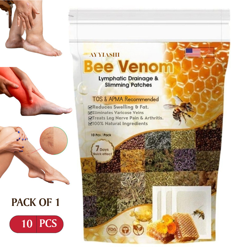 AYYIASHI Bee Venom Foot Patch Soothing Therapy For Leg Swelling Plaster & Patch(50 g)