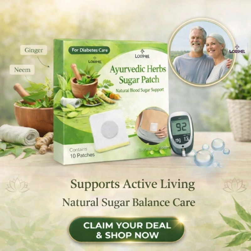 Ridoy Ayurvedic Herbs sugar patch | Exclusive Sugar Patch Wellness Series - Allows Plaster & Patch(10 Patches)