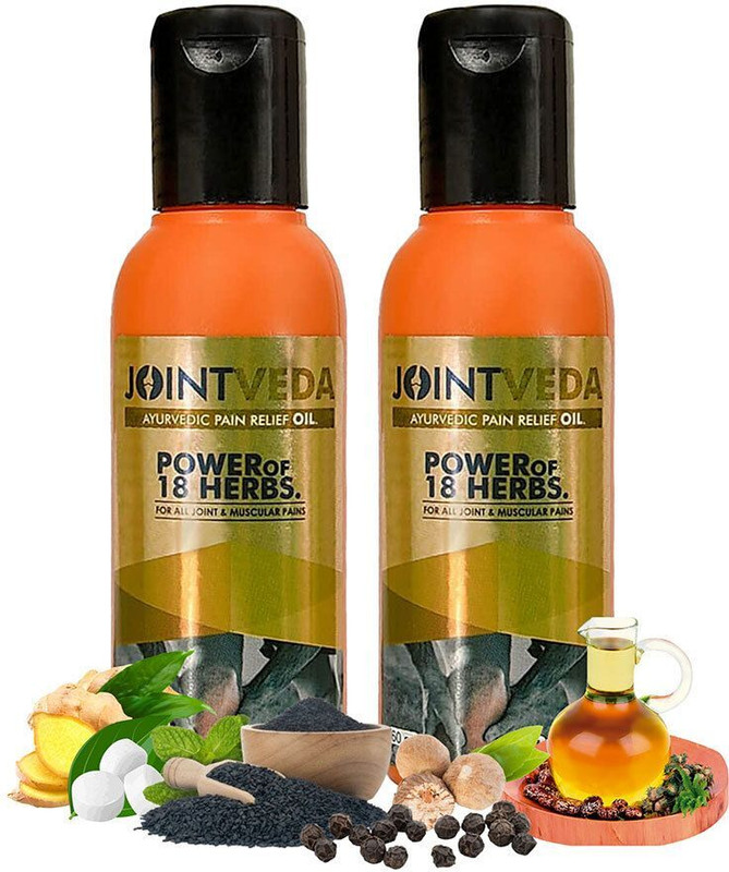 Jointveda Ayurvedic Pain Relief Oil 60 ml Pack of 2 Liquid(2 x 60 ml)