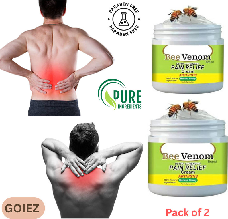 GOIEZ Bee Venom Cream For All-day Pain Comfort And Relaxation (pack Of 2) Cream(2 x 100 g)