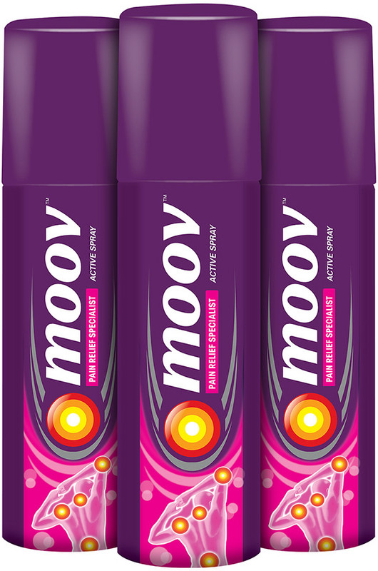 MOOV Instant Pain Relief Spray - 50 g, Pack of 3 Spray(3 x 50 g)