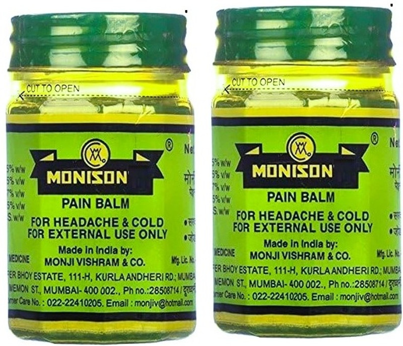 Monison Balm for Joint Pain, Headache, Cough, Cold Balm(90 g)