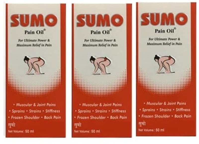 DOUBLE LIPS Sumo Pain Oil (Relives Muscular & Joint Pains,Sprains,Strains)50 Ml Pack of 3 Liquid(3 x 50 g)