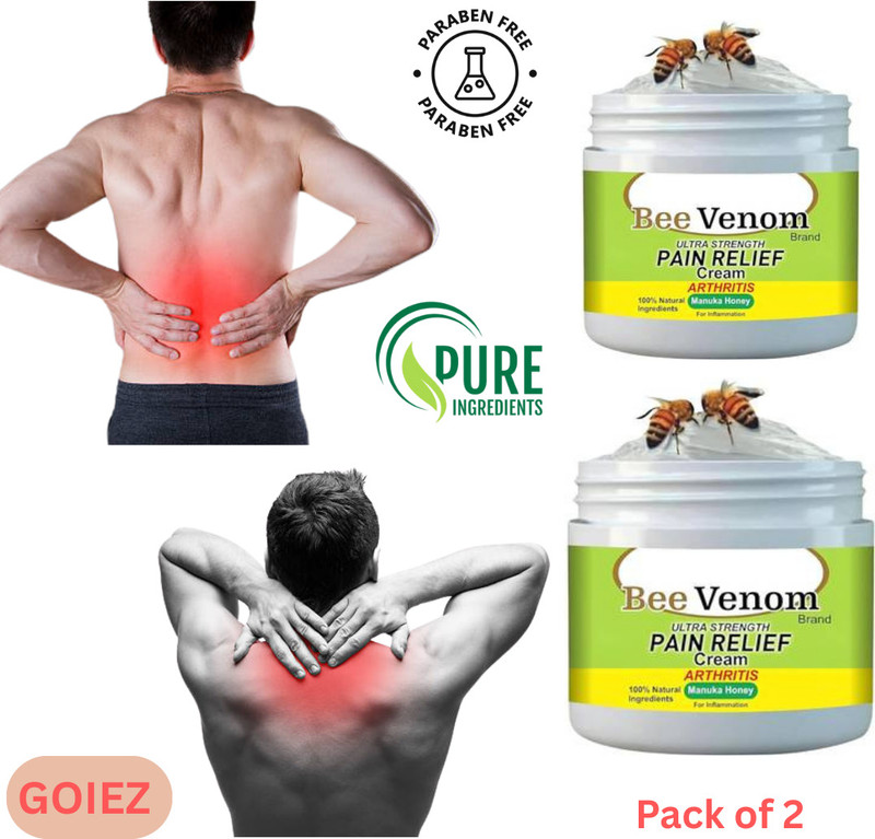 GOIEZ Bee Venom Cream For Natural Healing And Soothing Relief (pack Of 2) Cream(2 x 100 g)