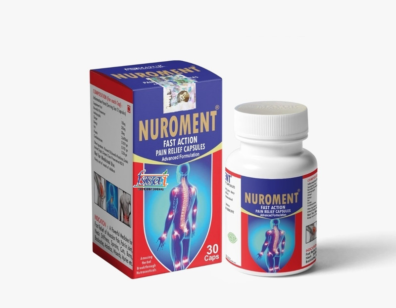 Dr. Thangs NUROMENT Natural Ingredients for Muscles, Back, Knee, Neck, Joint & Pain Relief 60 Capsules(100 g)