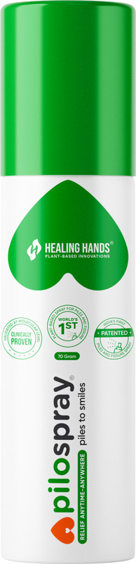 Healing Hands PiloSpray Piles & Fissure Care| Patented Formula| Pain, Burning, Itching Relief Spray(35 g)