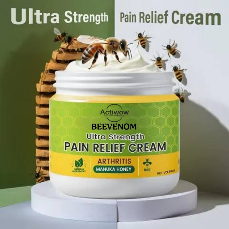 ACTIWOW Bee Venom Joint & Bone Cream, Provides for Back & Muscle Pain Cream(50 g)