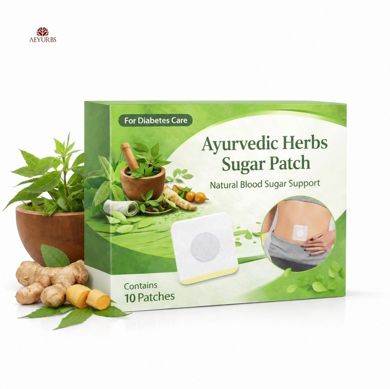 AEYURBS Ayurvedic Herbs Sugar Patch Herbal Wellness Care Plaster & Patch(10 Patches)