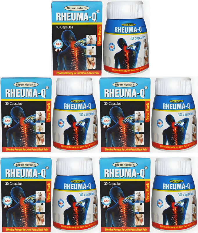 Rheuma-Q 100% AYURVEDIC CAPSULE FOR PAIN RELIEF PACK OF 4 Capsules(4 x 30 Units)