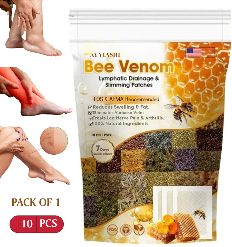 AYYIASHI Bee Venom Foot Patches For Women With Herbal Ingredients Plaster & Patch(50 g)