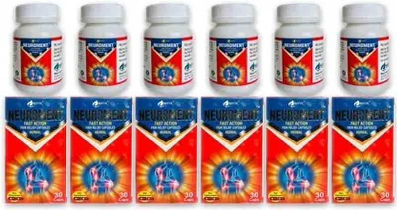 MUKHTI CARE NUROMENT CAPAULES MAYUR PACK OF 6 | 30 Capule in Each Pack.. Tablets(6 x 30 Units)