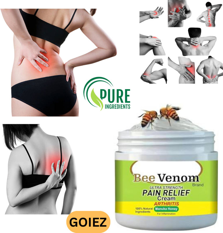 GOIEZ Bee Venom Relief Cream For Elbow, Wrist And Finger Joints (100g) Cream(100 g)