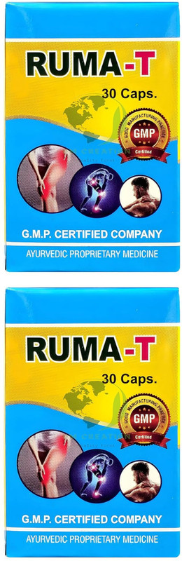RUMA T Capsules, Tara Herbal Pharmaceutical pack 2 Tablets Capsules(2 x 30 Units)