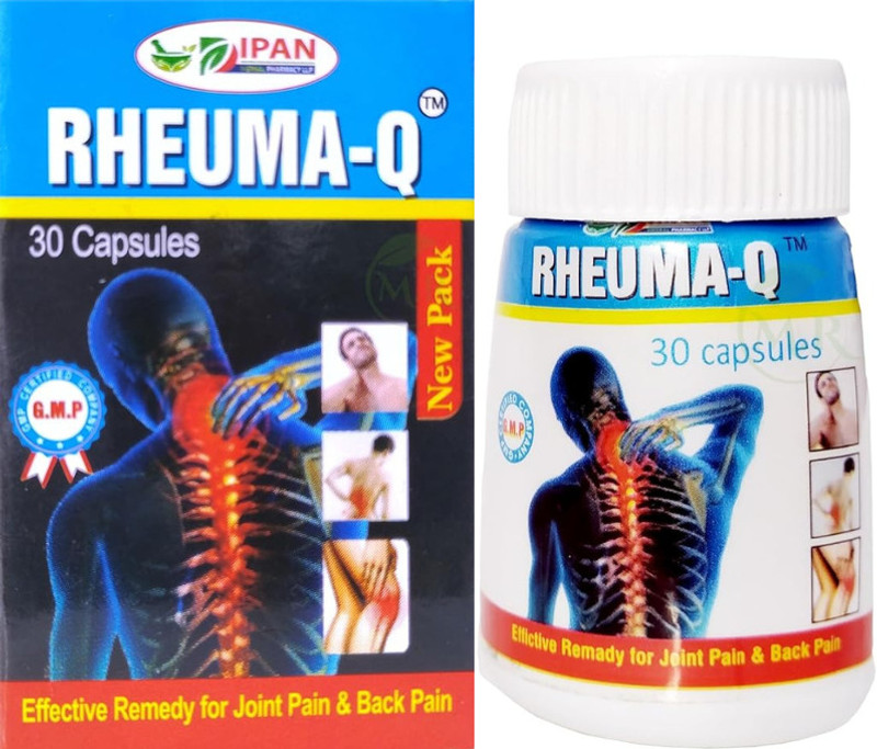 Rheuma-Q 100% AYURVEDIC CAPSULE FOR PAIN RELIEF PACK OF 2 Capsules(30 Patches)
