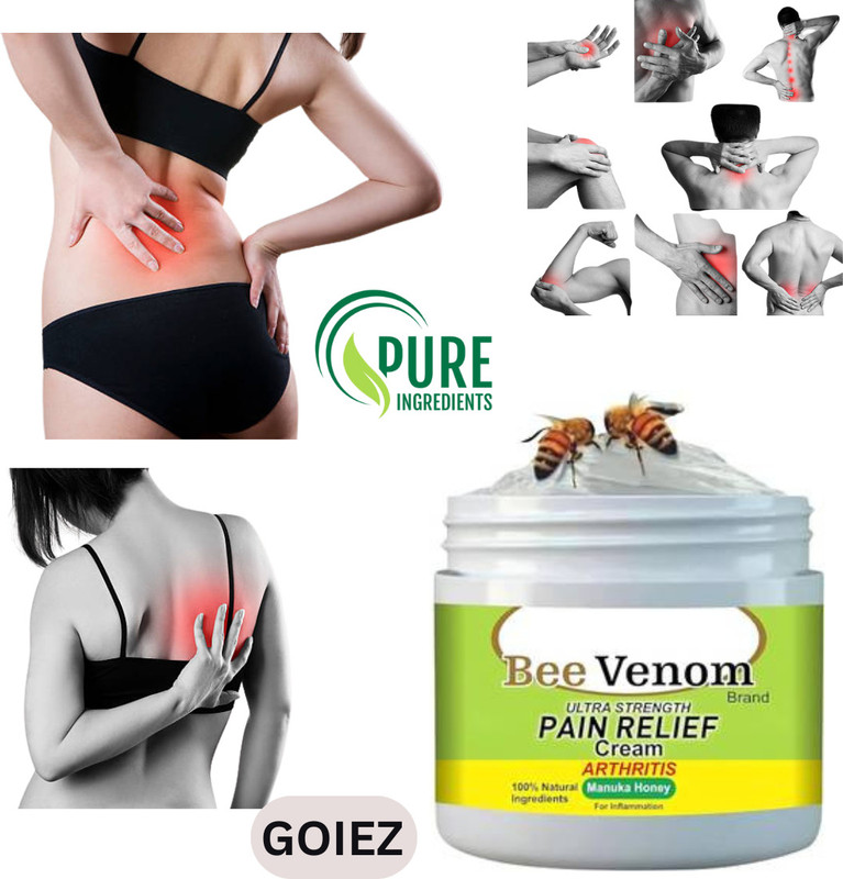 GOIEZ Bee Venom Cream For Pain In Hands, Legs And Back (100g) Cream(100 g)