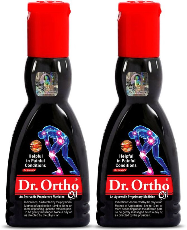Dr. Ortho Ayurvedic Oil 60 ml Pack of 2 (Helpful in Joint Pain, Back Pain, Knee Pain, Leg Pain, Shoulder Pain, Wrist Pain, Neck Pain, Ankle Pain) Liquid(2 x 60 ml)
